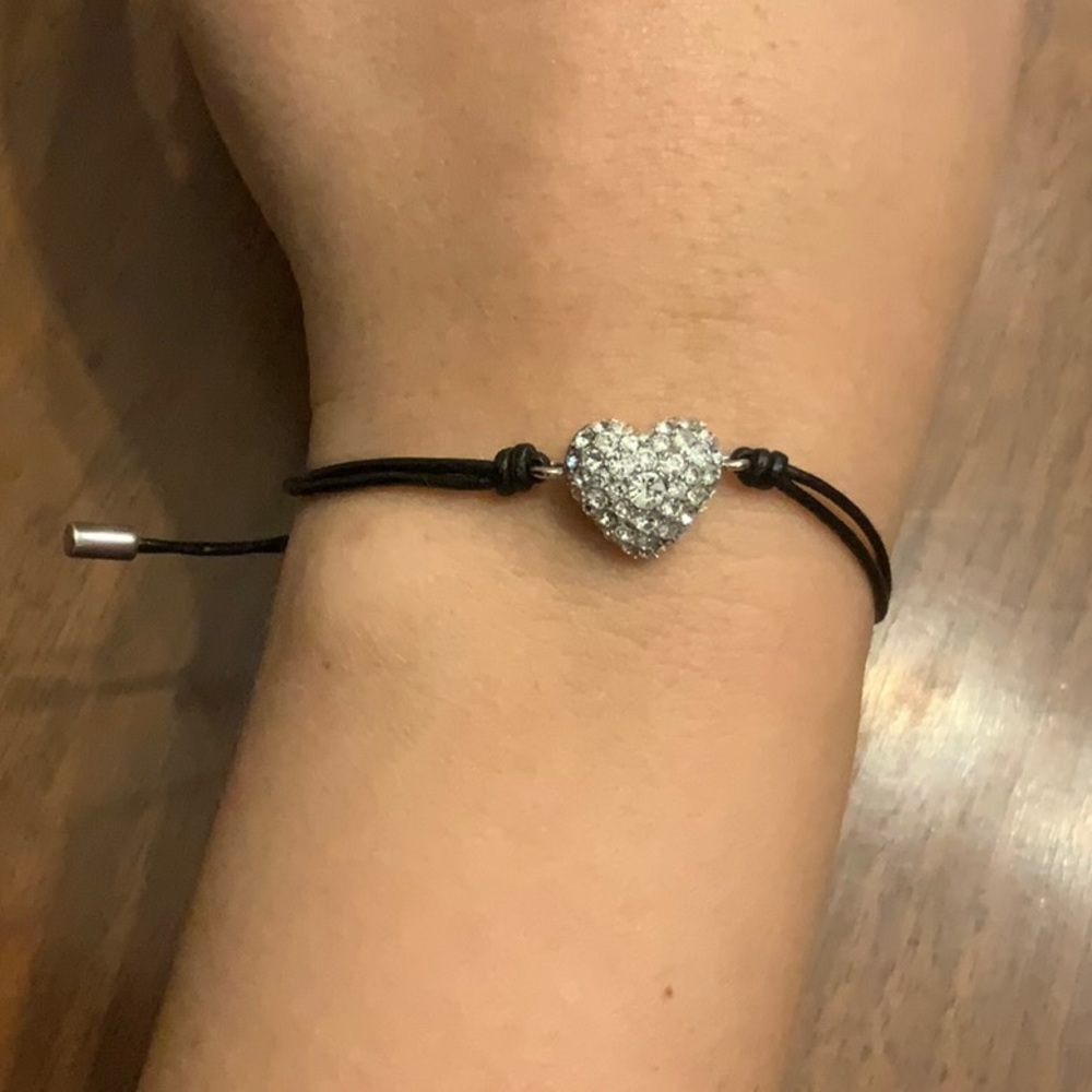 Black and silver Fossil Bracelet